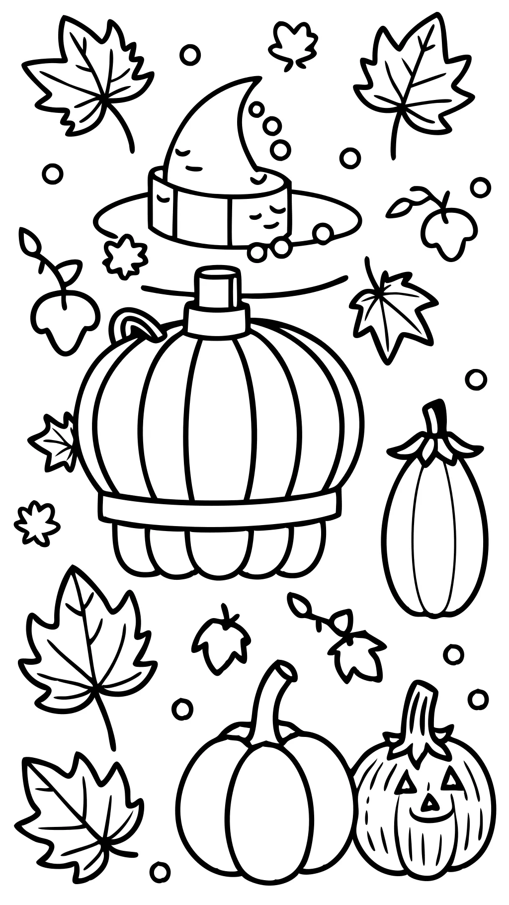 free printable autumn coloring pages